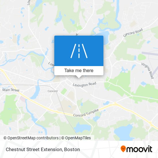 Chestnut Street Extension map