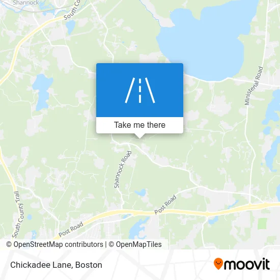 Chickadee Lane map