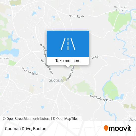 Codman Drive map