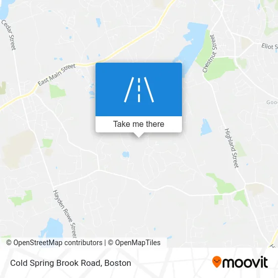 Cold Spring Brook Road map