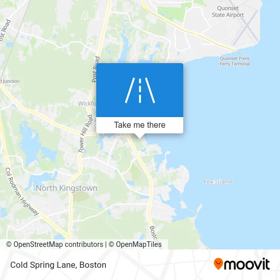 Cold Spring Lane map