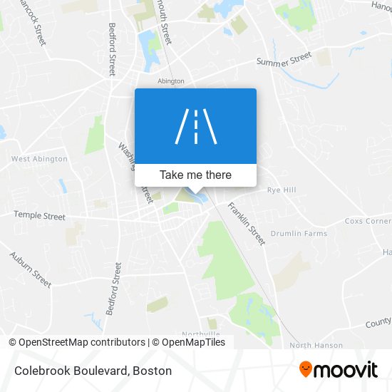 Colebrook Boulevard map