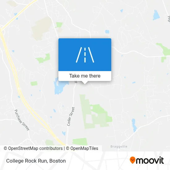 College Rock Run map