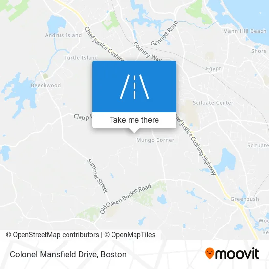 Colonel Mansfield Drive map