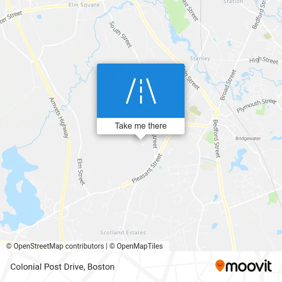 Colonial Post Drive map