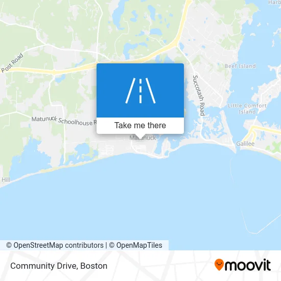 Community Drive map