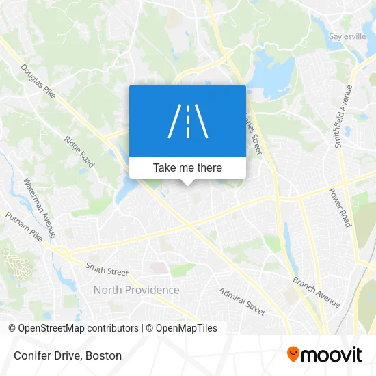 Conifer Drive map
