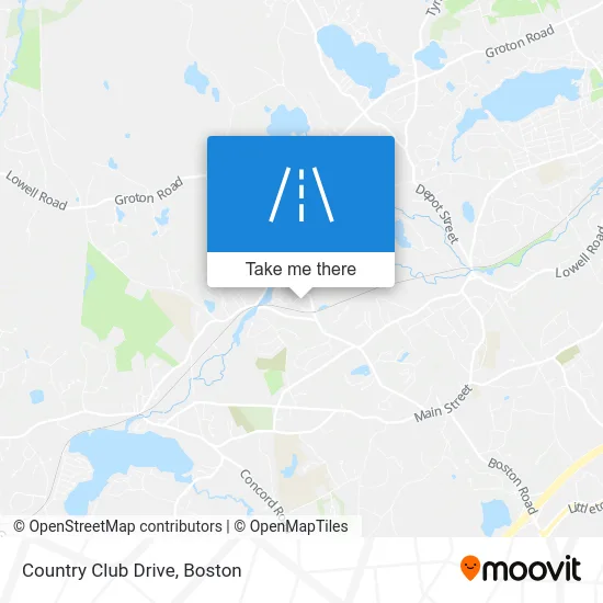 Country Club Drive map