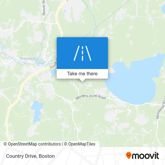 Country Drive map