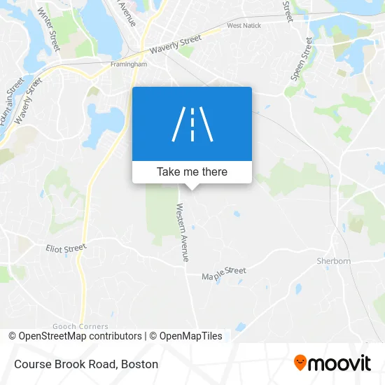 Course Brook Road map