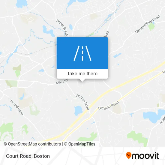 Court Road map