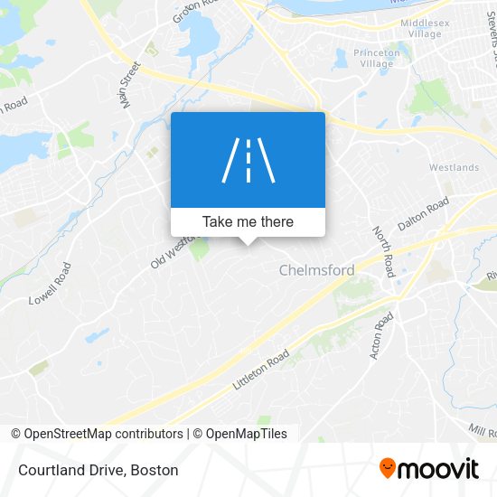 Mapa de Courtland Drive