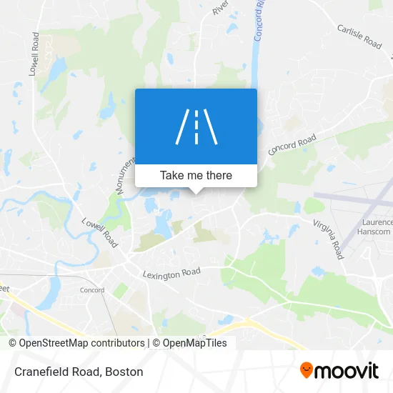 Cranefield Road map