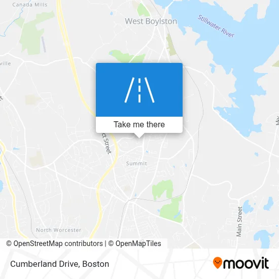 Cumberland Drive map