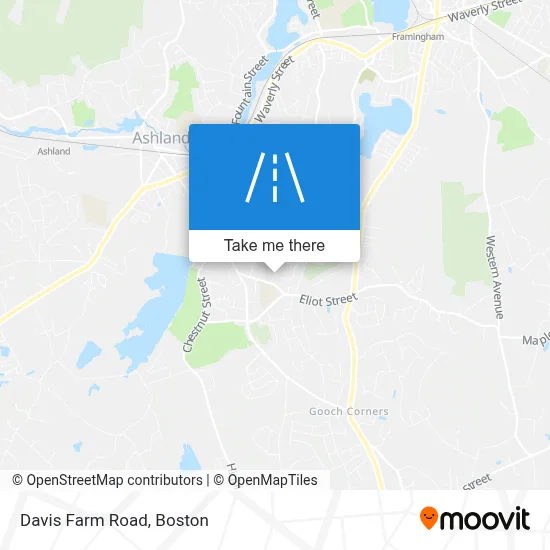 Davis Farm Road map