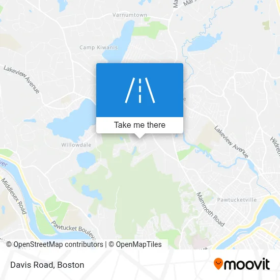 Davis Road map