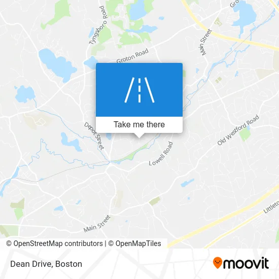 Dean Drive map