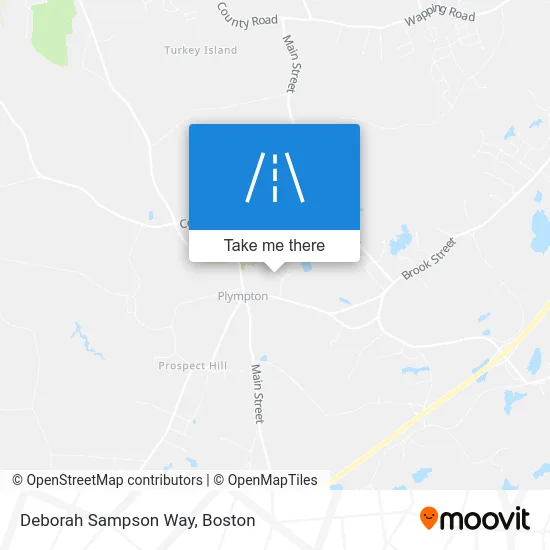 Deborah Sampson Way map