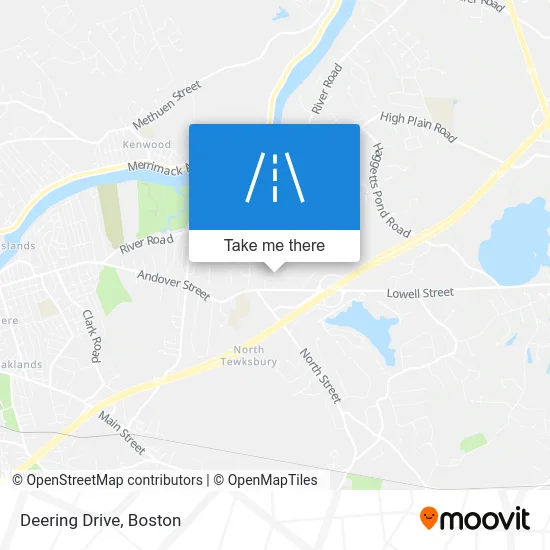 Deering Drive map