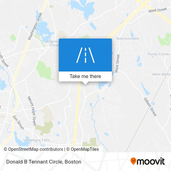 Donald B Tennant Circle map