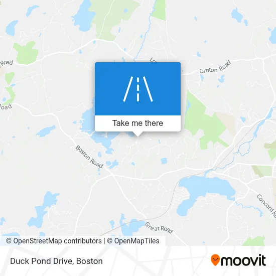 Duck Pond Drive map