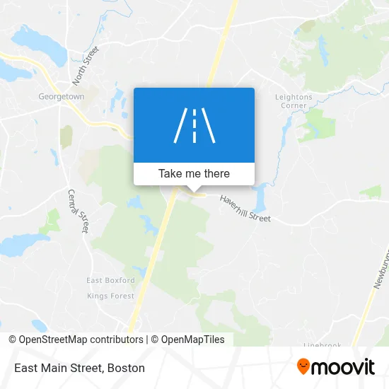 East Main Street map