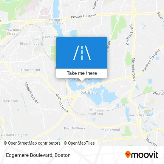 Edgemere Boulevard map