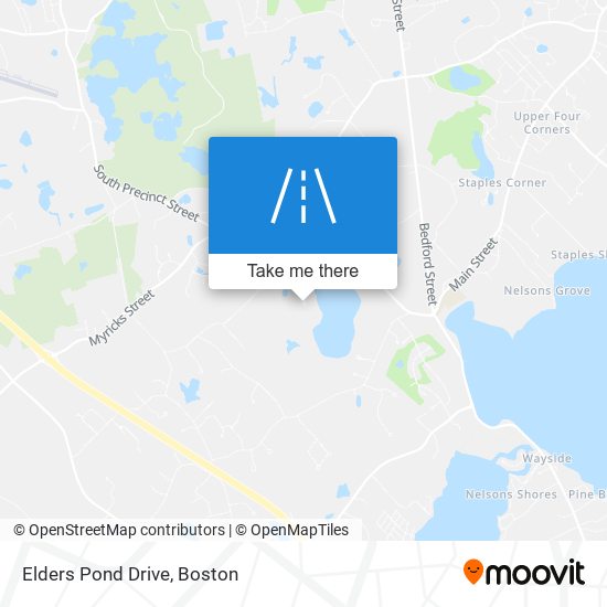 Elders Pond Drive map