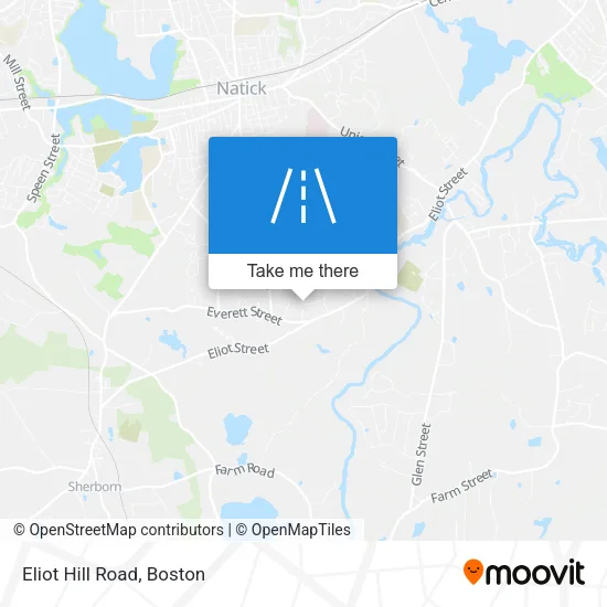 Eliot Hill Road map