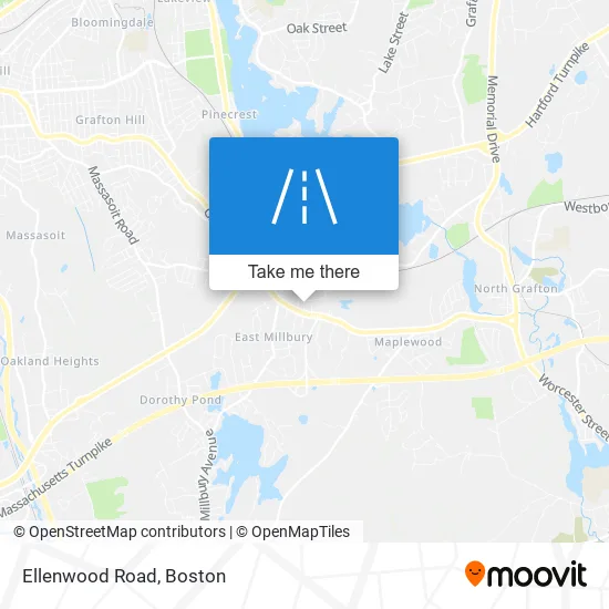 Ellenwood Road map