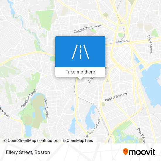 Ellery Street map