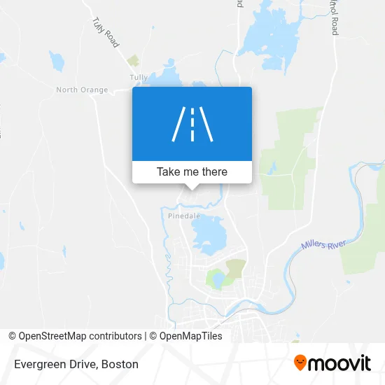 Evergreen Drive map