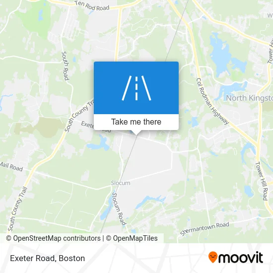 Exeter Road map