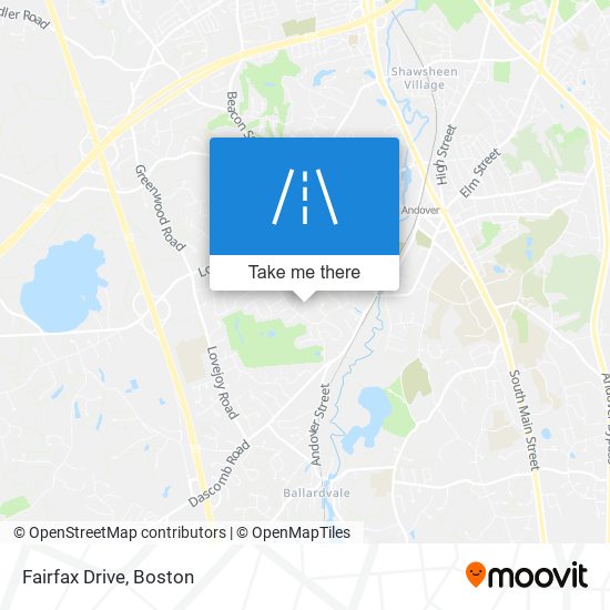 Fairfax Drive map