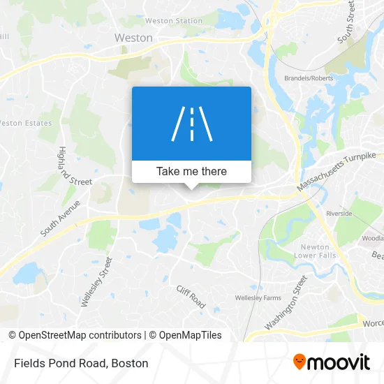 Fields Pond Road map
