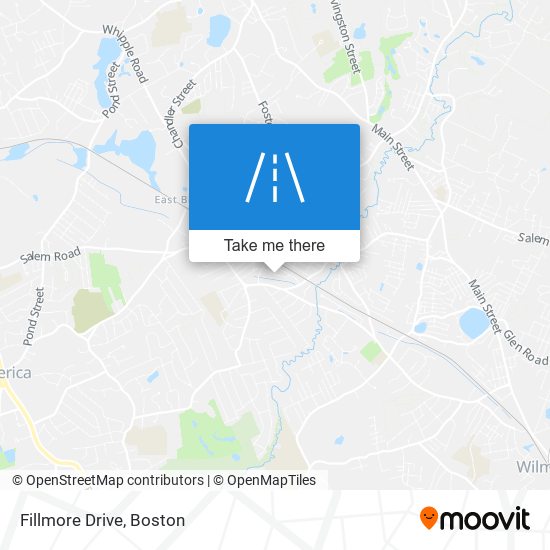 Fillmore Drive map