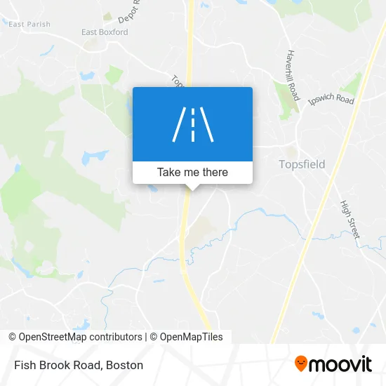 Fish Brook Road map