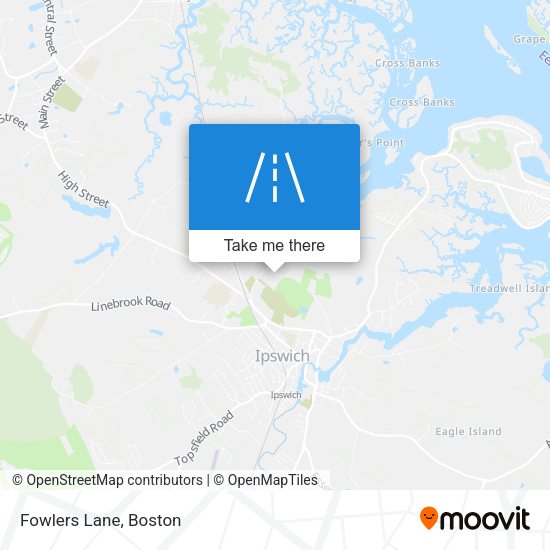 Mapa de Fowlers Lane