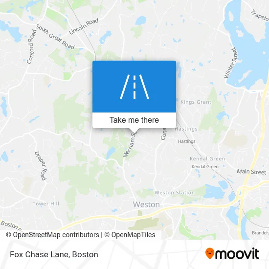 Fox Chase Lane map