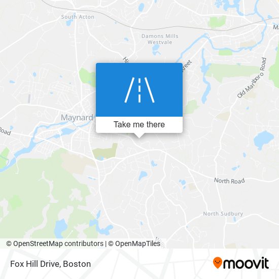 Fox Hill Drive map