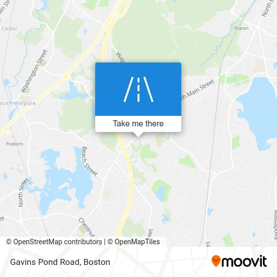 Gavins Pond Road map