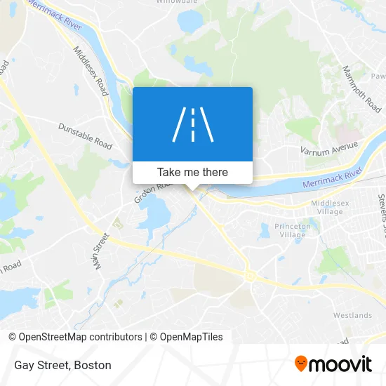 Gay Street map
