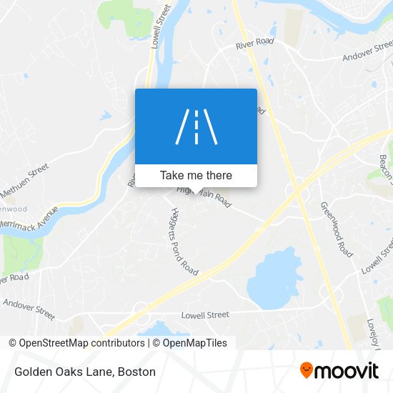 Mapa de Golden Oaks Lane