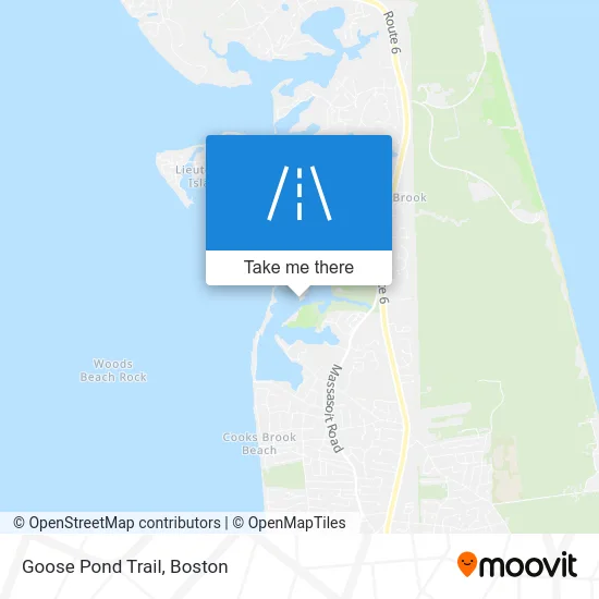 Goose Pond Trail map