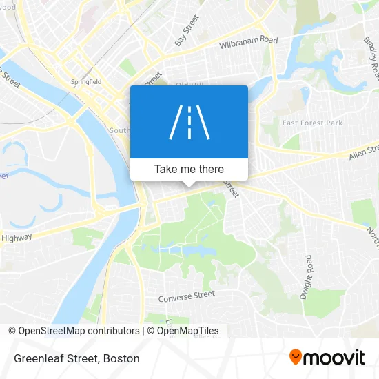 Greenleaf Street map