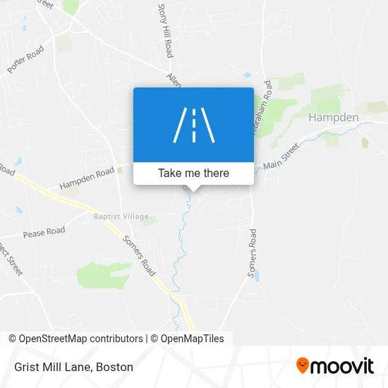 Grist Mill Lane map