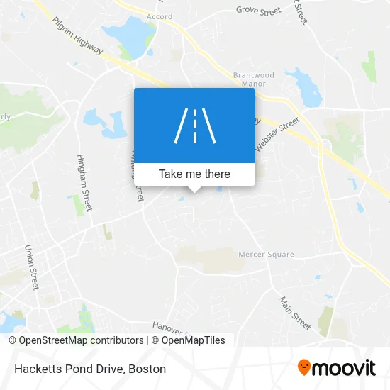 Hacketts Pond Drive map