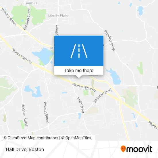 Hall Drive map
