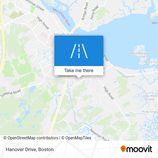 Hanover Drive map