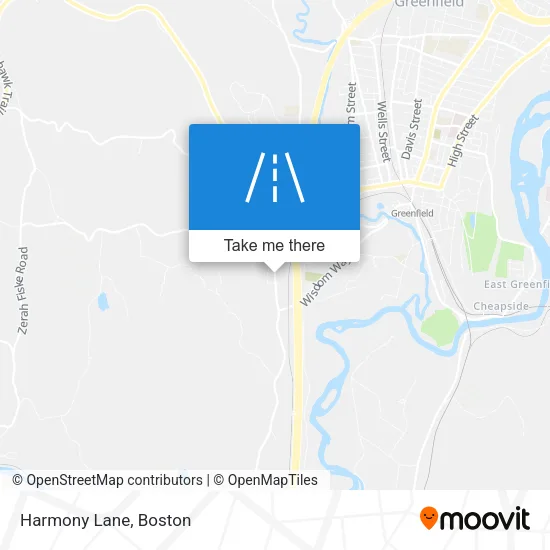 Harmony Lane map